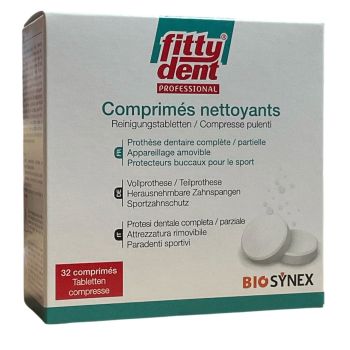 Fittydent comprimés nettoyants Biosynex - boite de 32 comprimés