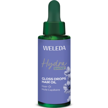 *GPT*Hydra shine+ huile capillaire brillance gloss Weleda - flacon-pipette de 30ml