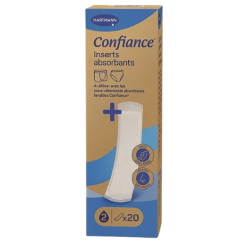 Inserts absorbants pour sous-vêtements lavables Hartmann - boite de 20 protections