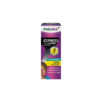 Shampooing traitement anti-poux Express Action Rapide Paranix - flacon de 200 ml + peigne