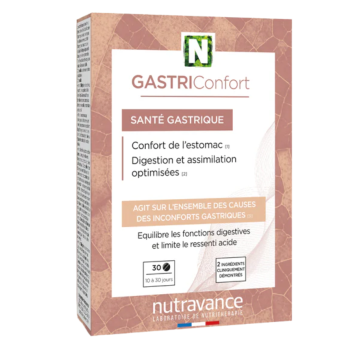 GastriConfort santé gastrique Nutravance - boite de 30 comprimés