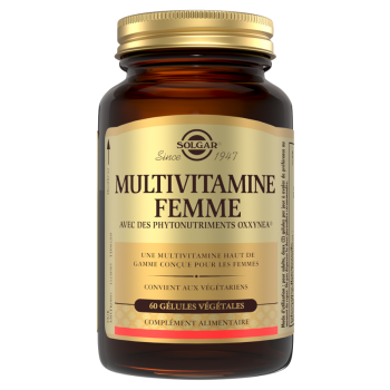 Multivitamine femme Solgar - pot de 60 g&eacute;lules 