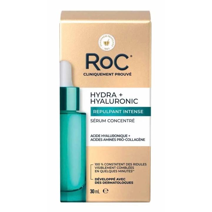 Hydra+Hyaluronic Sérum concentré repulpant intense RoC - flacon-pipette de 30ml