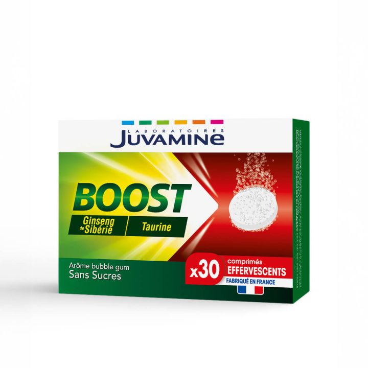 Boost Taurine & Ginseng Juvamine - 30 comprimés effervescents