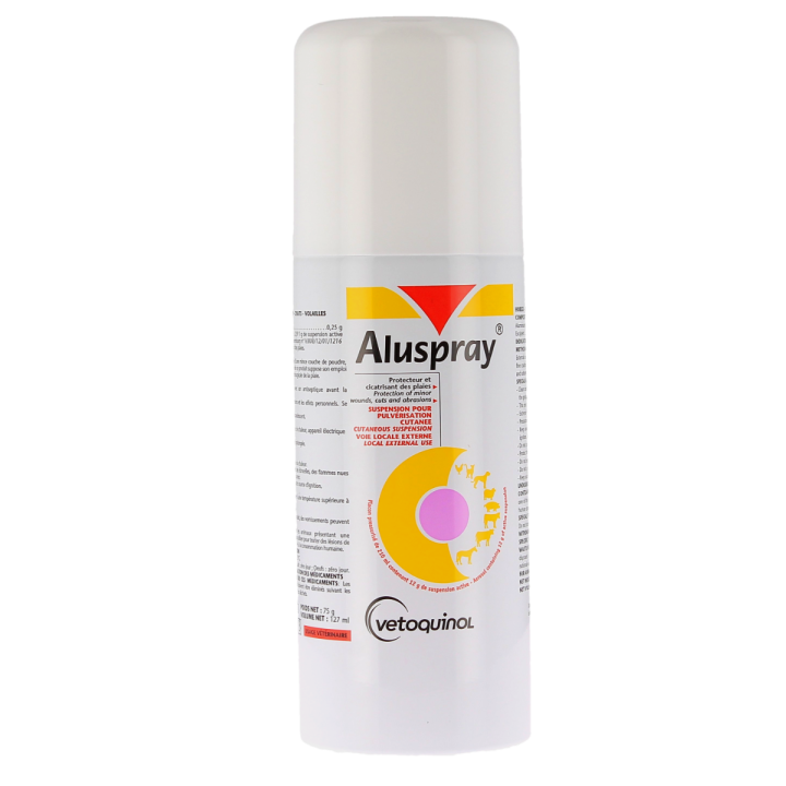 Aluspray protecteur et cicatrisant Vetoquinol - spray de 127ml