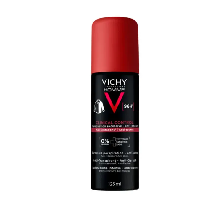 Clinical control déodorant homme anti-transpiration Vichy - spray de 125ml