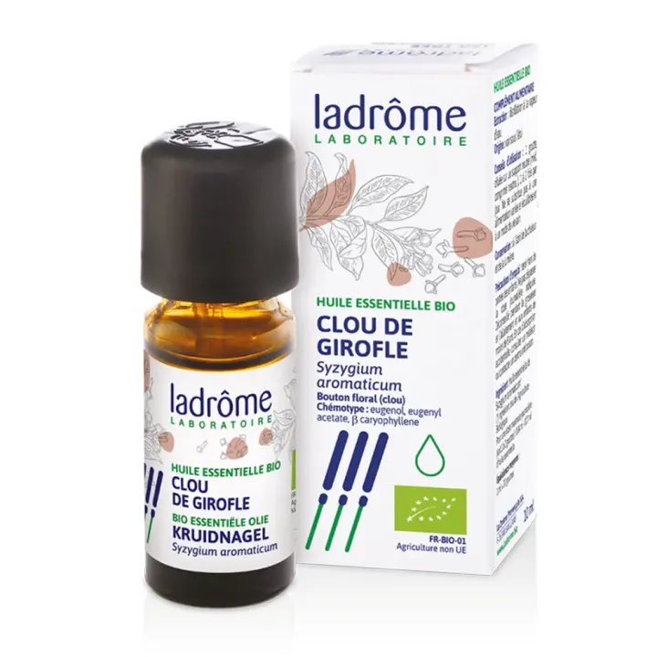 Huile essentielle clou de girofle Bio Ladrôme - flacon de 10ml