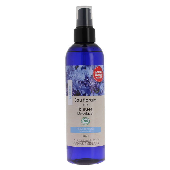 Eau Florale de bleuet bio Laboratoire Haut-Ségala - spray de 250ml