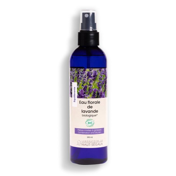Eau florale de lavande bio Haut Ségala - spray de 250 ml