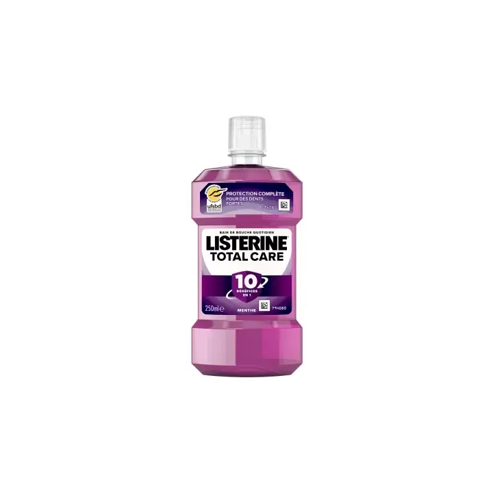 Bain de bouche Total Care menthe Listerine - flacon de 250ml