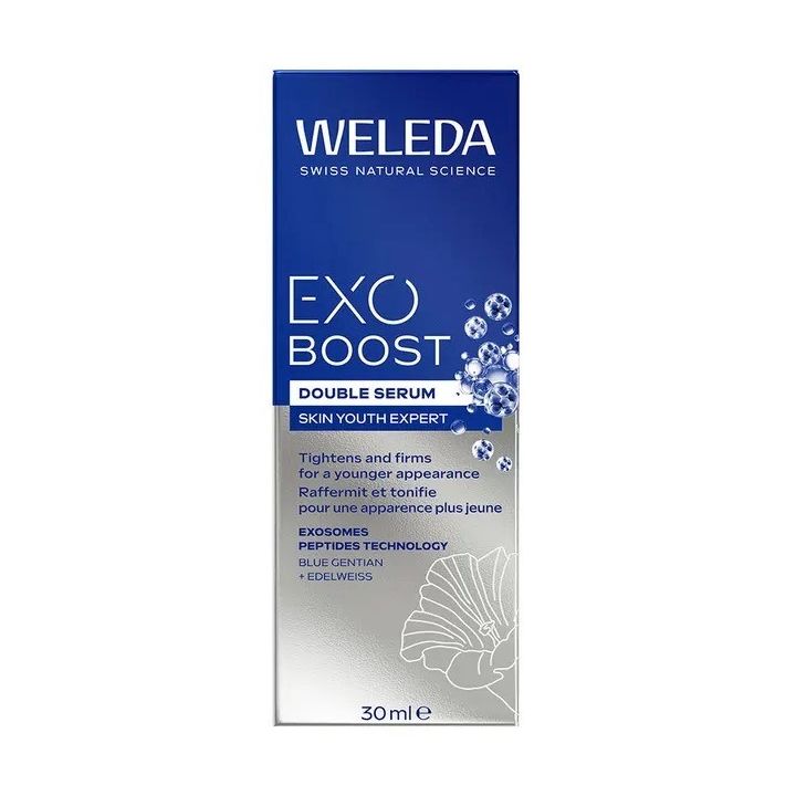 Exo Boost double sérum Weleda - flacon-pompe de 30ml