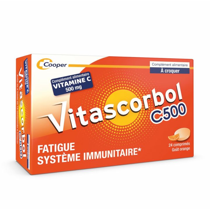 Vitascorbol Vitamine C sans sucre 500 mg