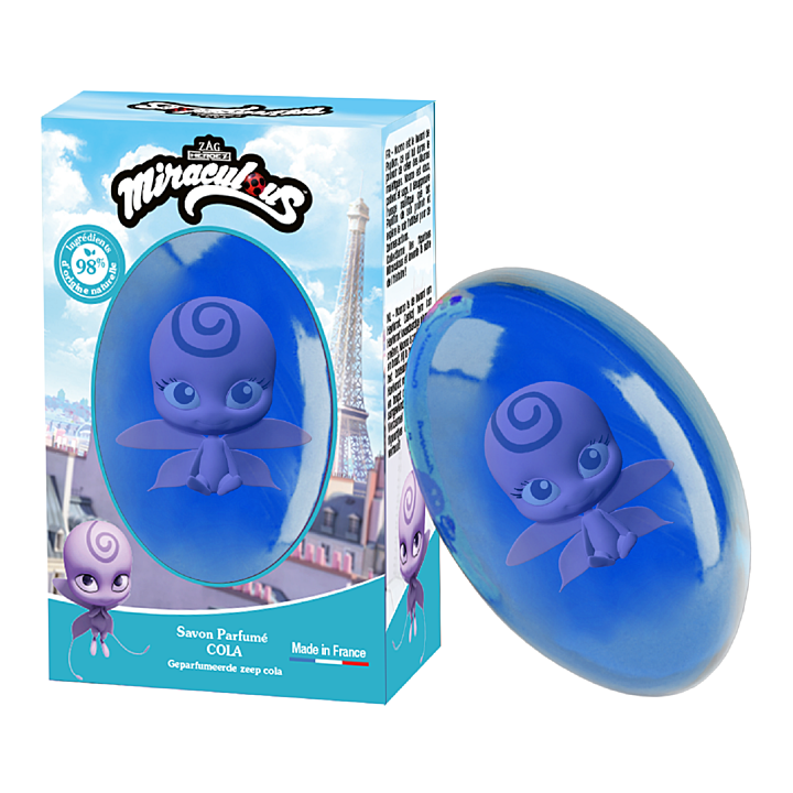 Savon solide Cola figurine Nooroo Le Comptoir du Bain x Miraculous - pain de 75g