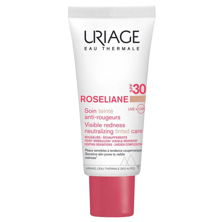 Roséliane CC soin teinté anti-rougeurs SPF30 Uriage - tube de 40 ml
