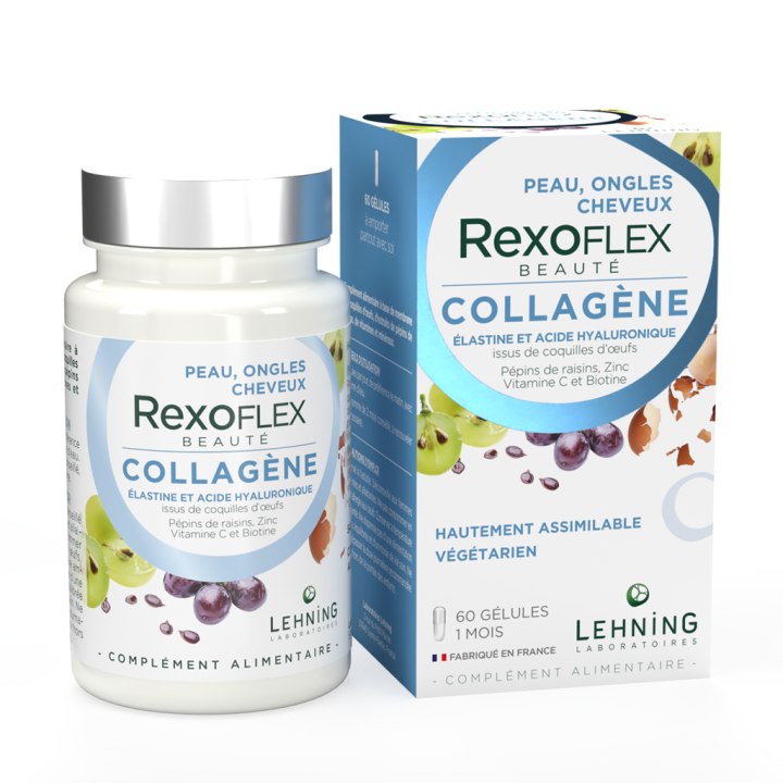 Rexoflex collagène beauté Lehning - boite de 60 gélules