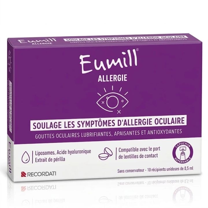 Gouttes Allergie oculaire Eumill