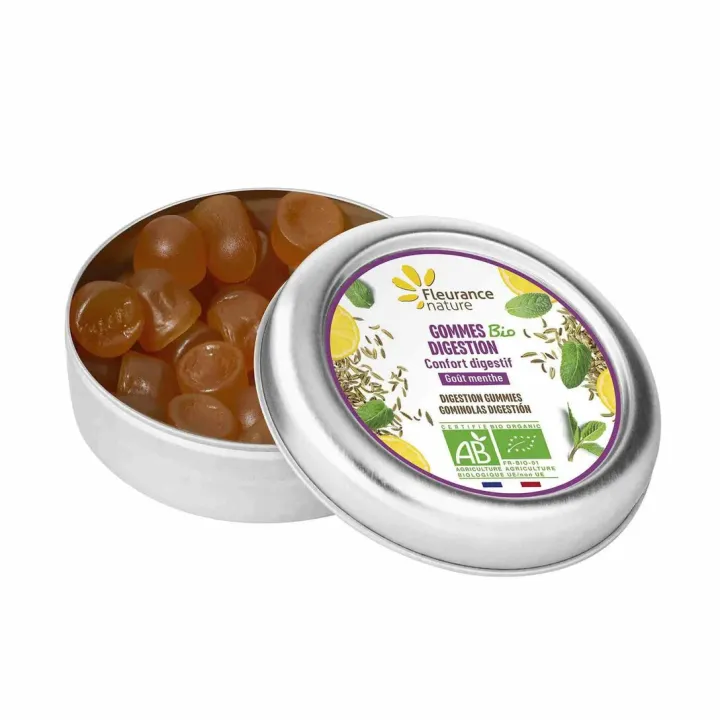 Gommes digestion BIO Fleurance Nature - boite de 30g