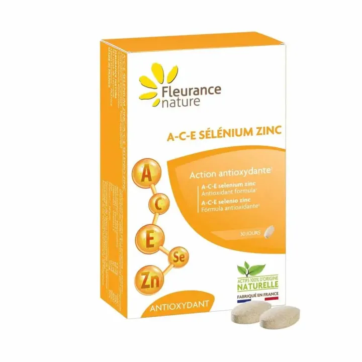 A-C-E sélénium zinc Fleurance nature - boîte de 30 comprimés 