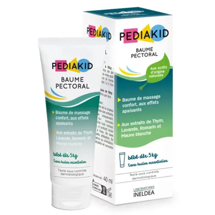 Baume pectoral Pediakid - tube de 40ml