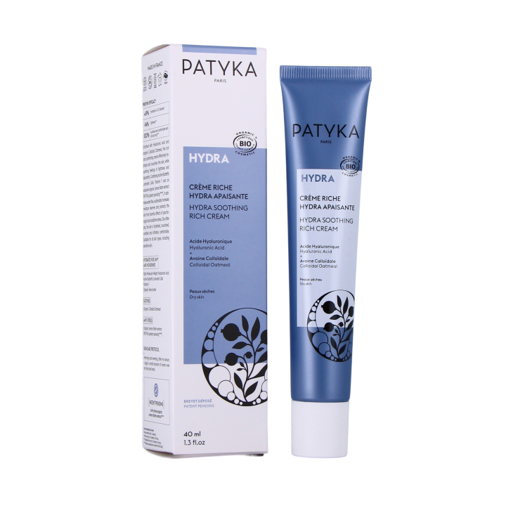 Crème riche hydra apaisante Patyka - tube de 40ml