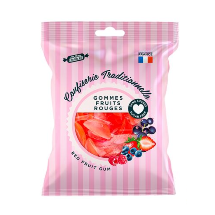 Gommes fruits rouges sans sucres Ma petite confiserie - sachet de 100g