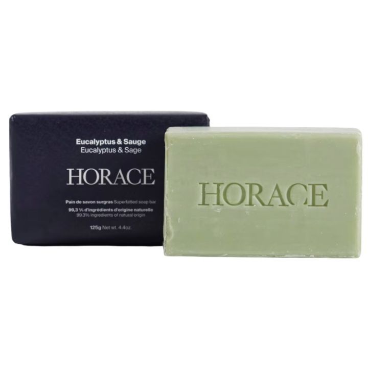 Pain de savon surgras Eucalyptus et sauge Horace - pain de 125g