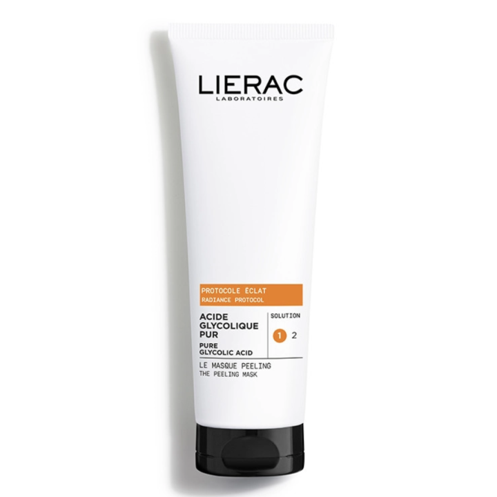 Protocole éclat acide glycolique pur le masque peeling Lierac - tube de 75ml