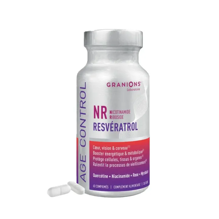 Age control NR resvératrol Granions - pot de 60 comprimés 
