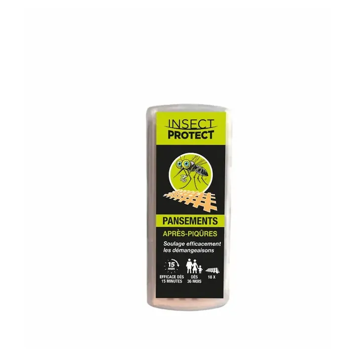 Pansements après-piqûres Insect Protect - boite de 18 pansements 