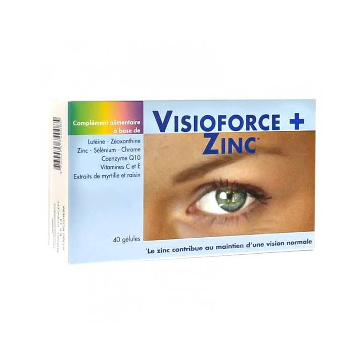 Visiofroce + Zinc Exopharm - boite de 40 gélules