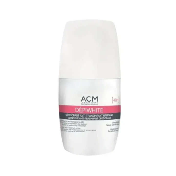 Dépiwhite déodorant anti-transpirant unifiant ACM - roll-on de 50ml