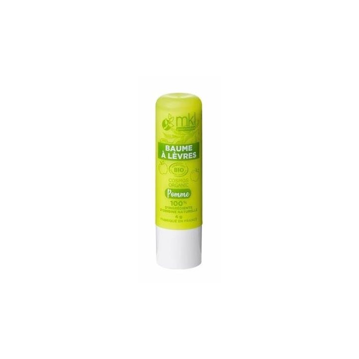 Baume à lèvres bio Pomme MKL Green Nature - 1 stick de 4g