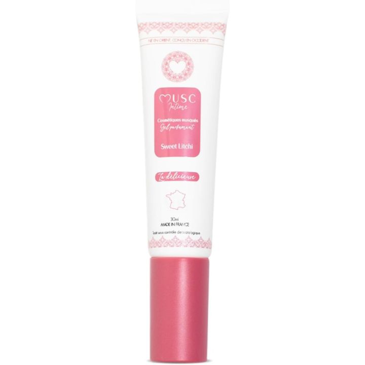 Gel parfumant sweet litchi la délicieuse Musc Intime - tube de 30ml