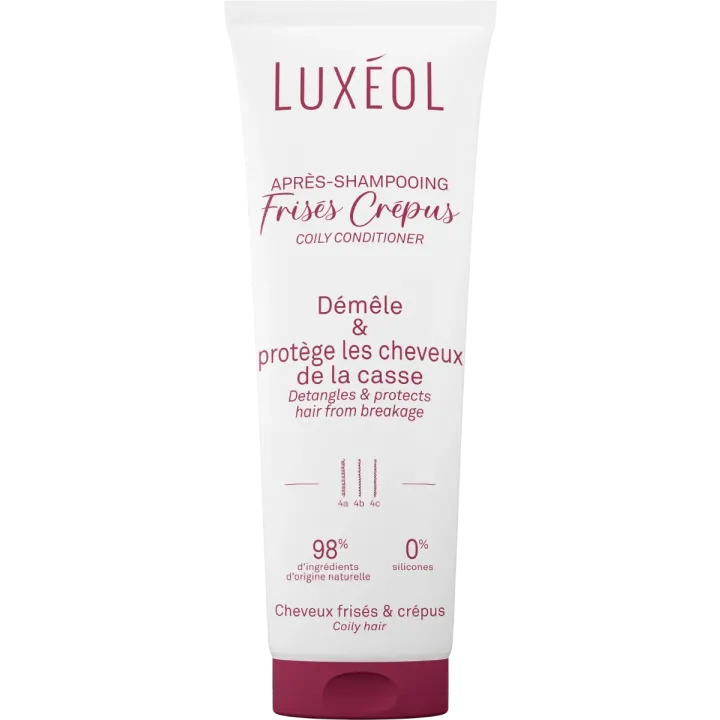 Après-shampooing frisés crépus Luxéol - tube de 250ml