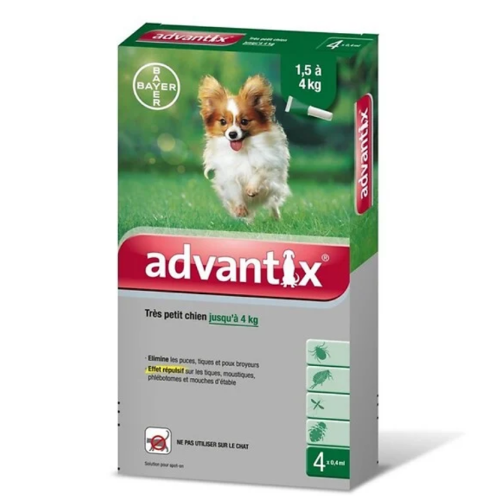 Advantix très petit chien jusqu'à 4 kg Bayer