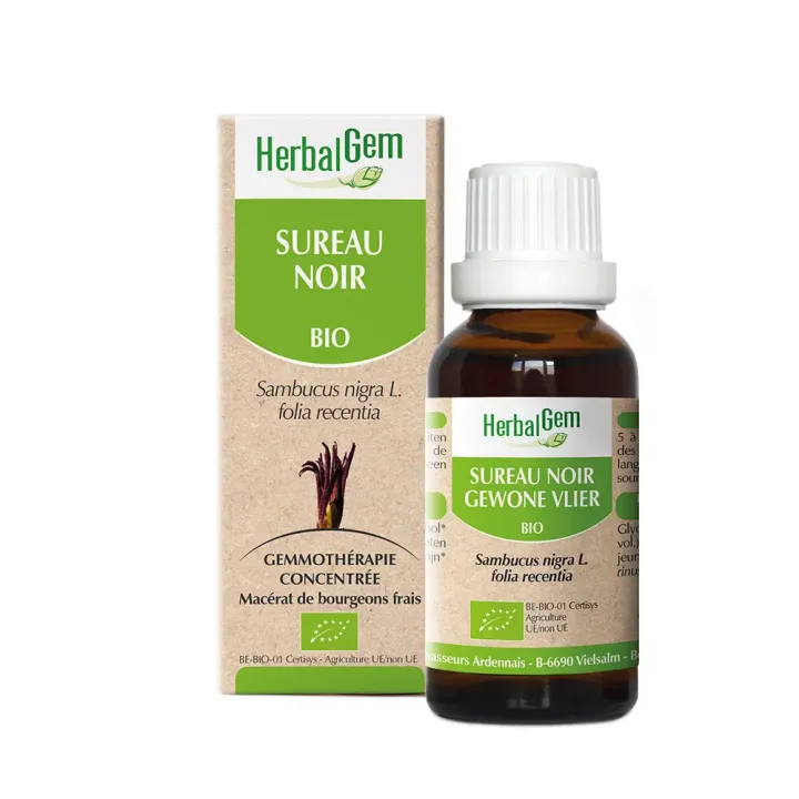 Sureau noir jeunes feuilles HerbalGem - flacon de 30ml