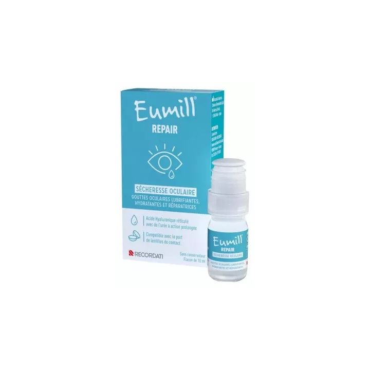Gouttes sécheresse oculaire Eumill Repair