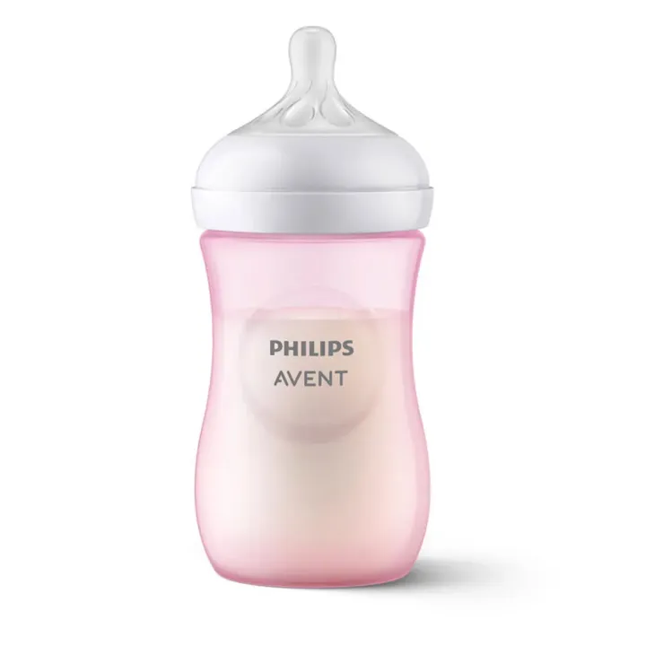 Avent Natural Response  biberon rose Philips - biberon de 260ml