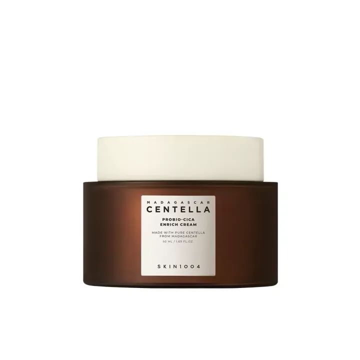 Crème hydratante riche à la centella asiatica et aux probiotiques Skin1004 - pot de 50ml
