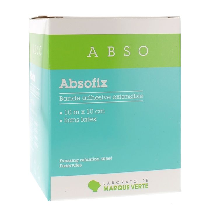 Absofix bande adhésive extensible Marque verte - 1 bande de 10m x 10cm