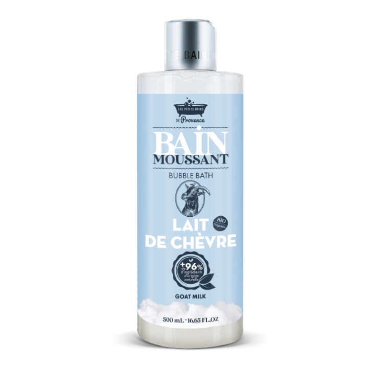 Bain moussant au lait de chèvre Les petits bains de Provence - flacon de 500ml
