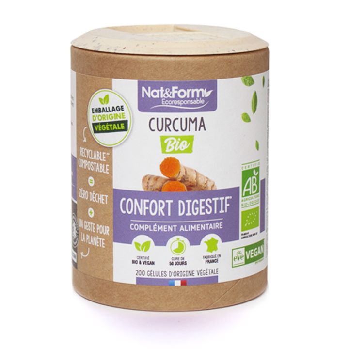 Curcuma confort digestif bio Nat&Form