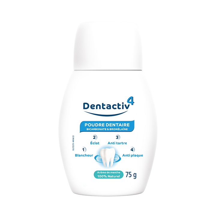 DentActiv-4 Poudre dentaire Gilbert - flacon de 75g