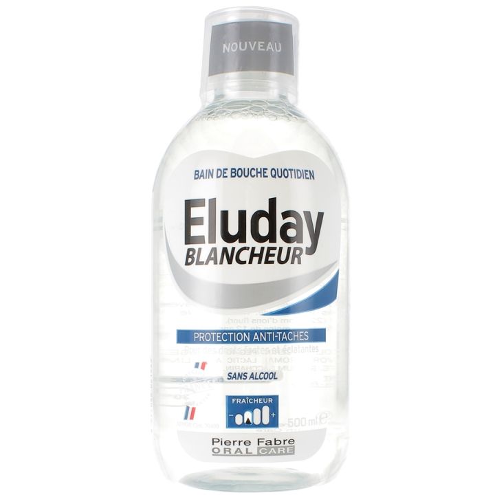 Eluday Blancheur Bain de Bouche Quotidien Pierre Fabre - flacon de 500 ml