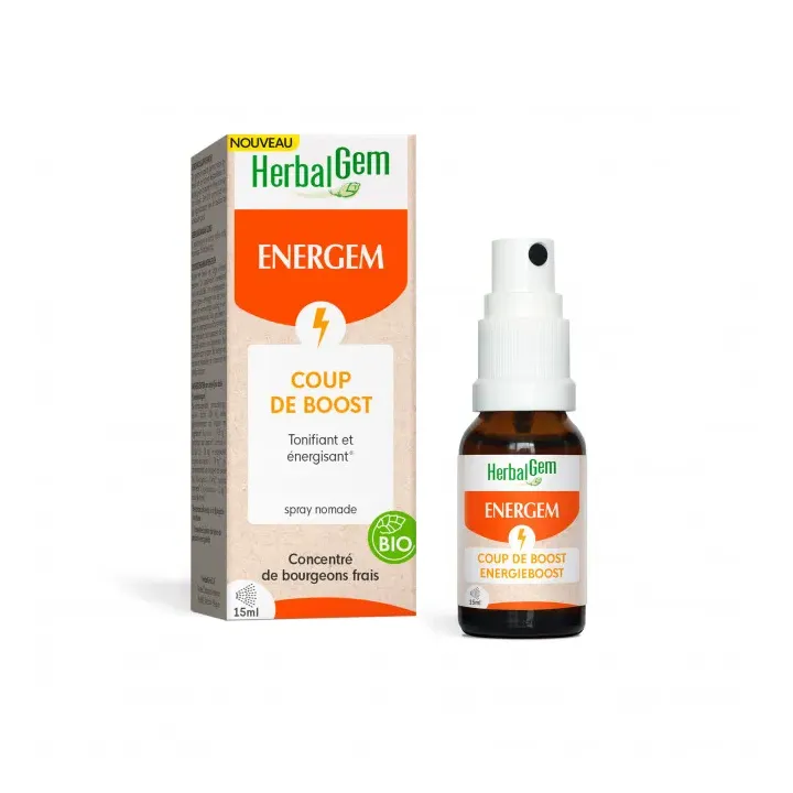 Energem coup de boost bio HerbalGem - spray de 15ml