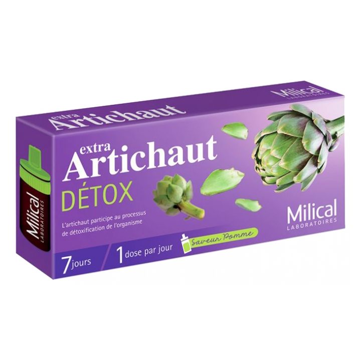 Extra Artichaut Détox Milical - 7 fioles de 10 ml