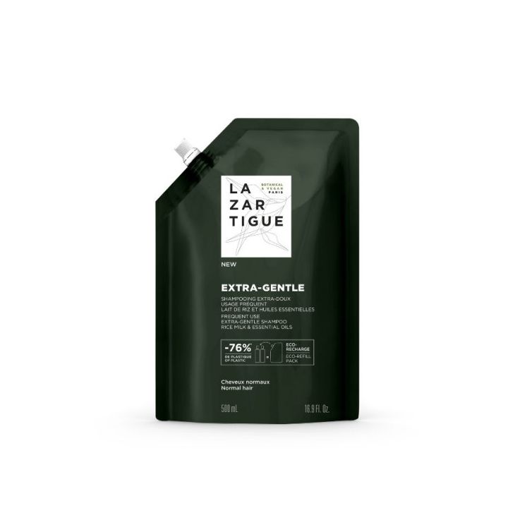 Extra-Gentle Shampoing extra-doux Lazartigue - éco-recharge de 500ml