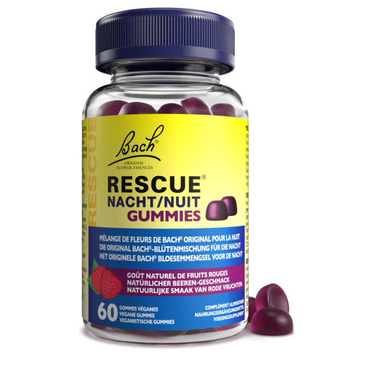 Fleurs de Bach Gummies Rescue nuit goût fruits rouges - pot de 60 gommes