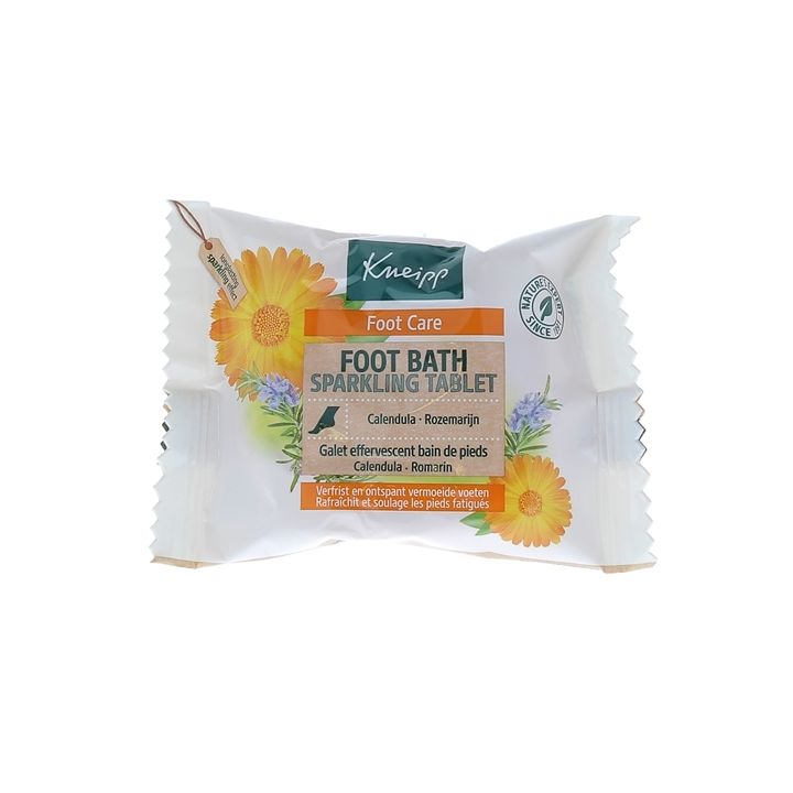 Galet effervescent bain de pieds Calendula et romarin Kneipp - sachet de 80g