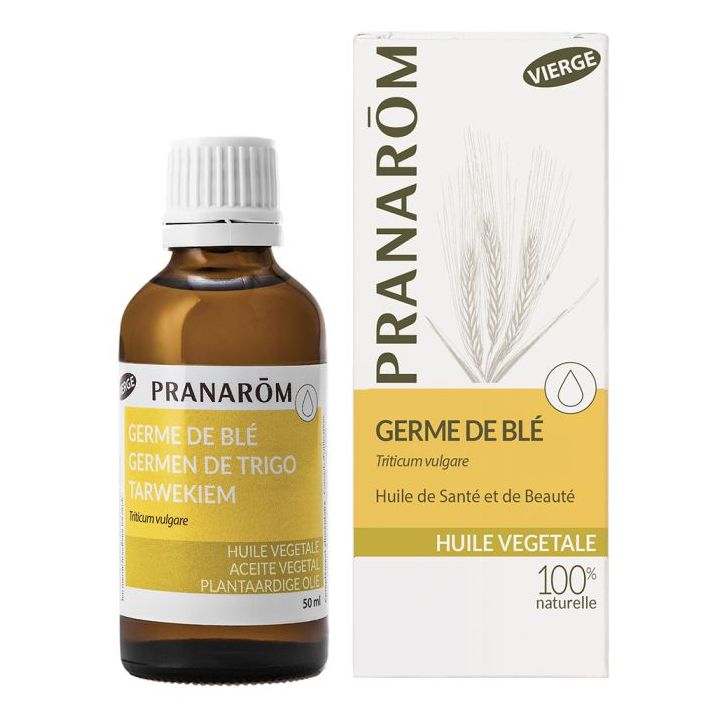 Huile végétale BIO germe de blé Pranarôm - flacon de 50 ml